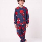 ست راحتی پسرانه اسپایدرمن سرمه‌ای | نخ پنبه‌ای وارداتی